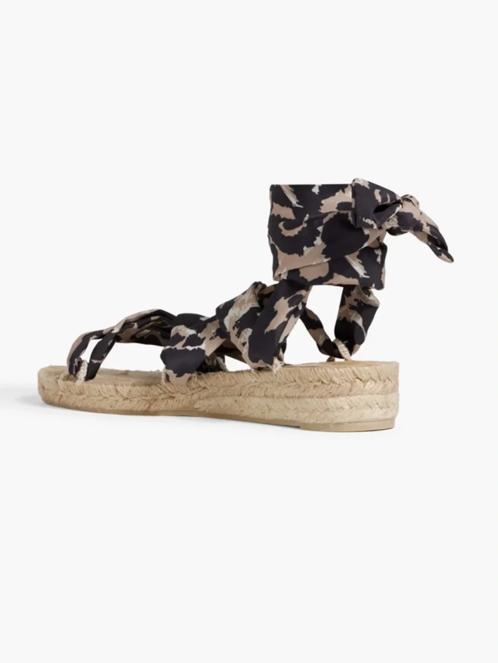 DIANE VON FURSTENBERG X CASTAÑER Paloma printed crepe de chine espadrille sandal